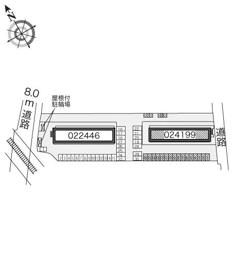 ★手数料０円★彦根市高宮町　月極駐車場（LP）